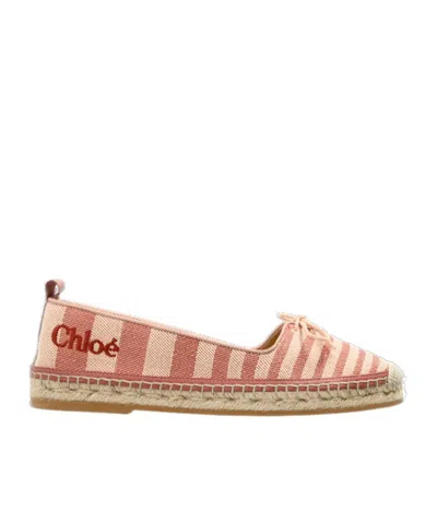 Chloé Patterned Flat Shoes In Multi