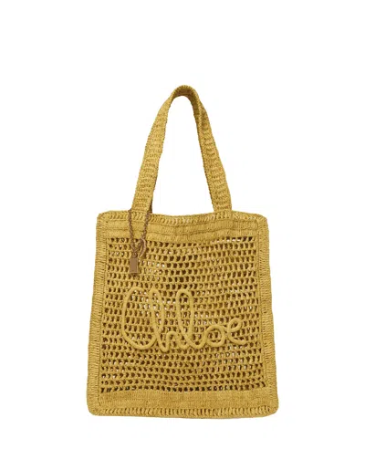 Chloé Patterned Handbag In Yellow