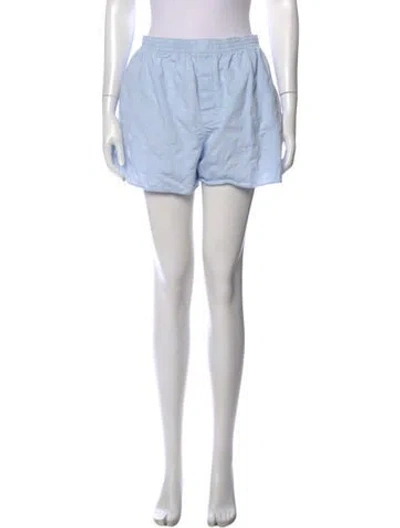 Pre-owned Chloé Patterned Mini Shorts In Blue