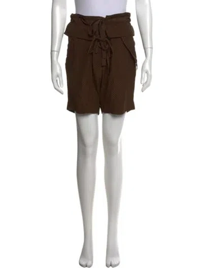 Pre-owned Chloé Patterned Mini Shorts In Green