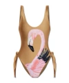 Chloé Chloe Gold Stretch Nylon Swimsuit