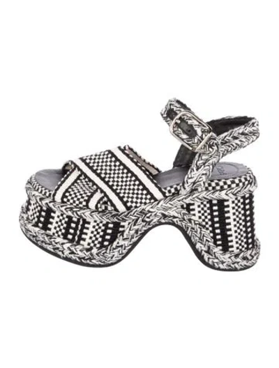 Pre-owned Chloé Patterned Sandals In Black