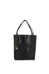 Chloé Grained Leather Medium 'spin' Bag In Black