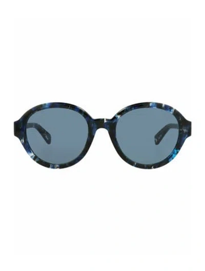 Pre-owned Chloé Patterned Sunglasses W/ Tags In Blue