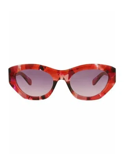 Pre-owned Chloé Patterned Sunglasses W/ Tags In Red