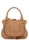 Chloé Peach Leather Small Marcie Handbag