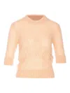 Chloé Wool And Silk Logo-applique Top