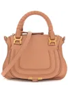Chloé Peach Pink Calfskin Leather Medium Marcie Satchel (authentic Pre-loved)