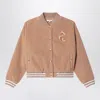 Chloé Peach Pink Wool Blend Bomber Jacket