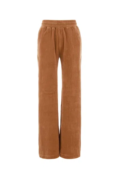 Chloé Chloe Peach Velvet Joggers In Pink
