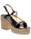 Chloé Pema Leather Platform Sandal