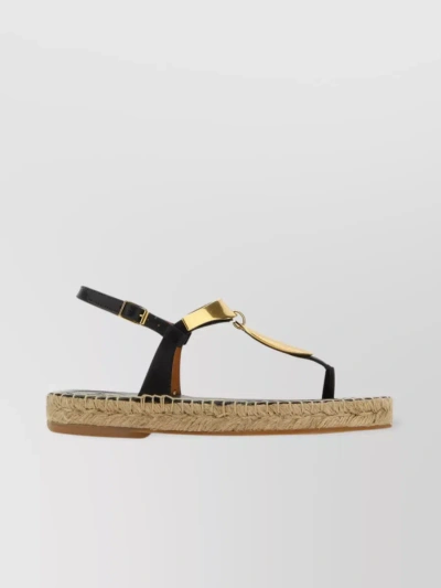 Chloé Chloe Espadrillas In Metallic