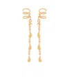 Chloé Iconic Dangling Earrings For Pierced Ears In Yellow