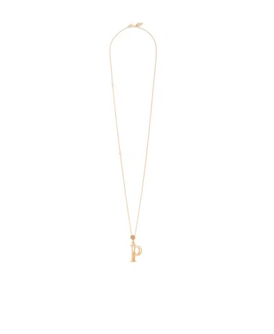 Chloé Pendant Necklace In Yellow