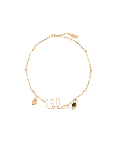 Chloé Pendant Necklace In Yellow