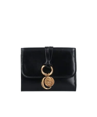 Chloé Alphabet Wallet In Black
