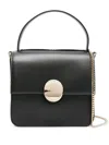 Chloé Penelope Leather Top Handle Bag In Black
