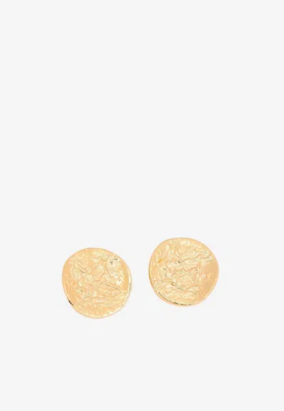 Chloé Penelope Coin Earrings In Gold