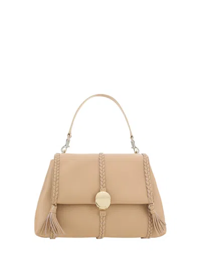 Chloé Penelope Handbag In Beige