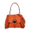 Chloé Chloe Mini Penelope Soft Shoulder Bag In Brown