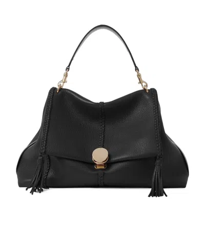 Chloé Penelope Leather Tote Bag In Black