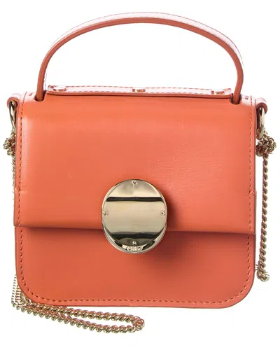 Chloé Penelope Micro Leather Shoulder Bag In Brown
