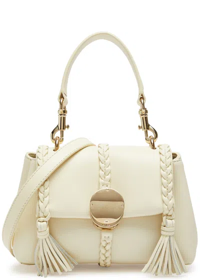 Chloé Chloe Penelope Mini Leather Cross-body Bag In White