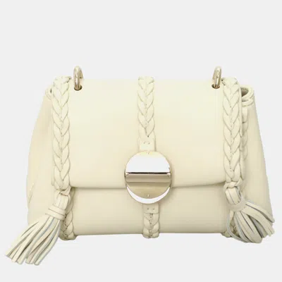Pre-owned Chloé Penelope Mini Soft Bag In White