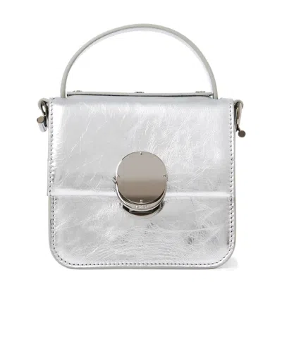 Chloé Penelope Miniature Flip Mini Bag In Silver