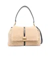Chloé Penelope Soft Shoulder Bag In Nude