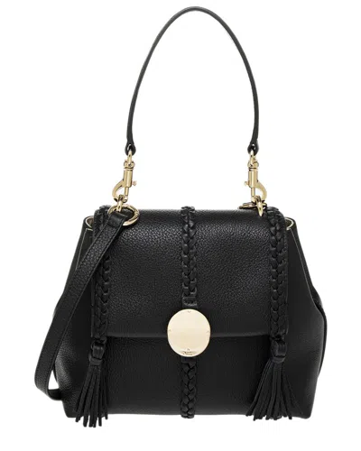 Chloé Chloe Penelope Small Leather Shoulder Bag In Black