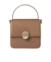 Chloé Compact Chain Strap Top Handle Bag In Brown