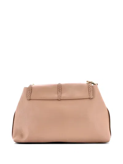 Pre-owned Chloé Penelope Soft Leather Large Shoulder Bag In Neutral
