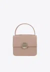 Chloé Penelope Top Handle Bag In Leather In Powder