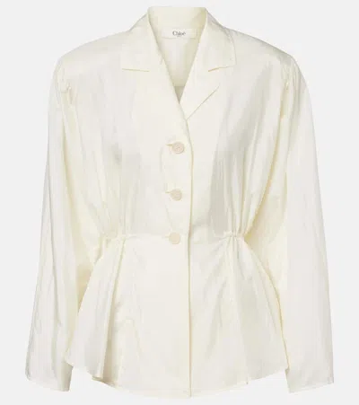 CHLOÉ CHLOÉ PEPLUM SHIRT