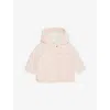 Chloé Petal Pink Brand-embroidery Hooded Shell Jacket 6 Months-3 In Multi