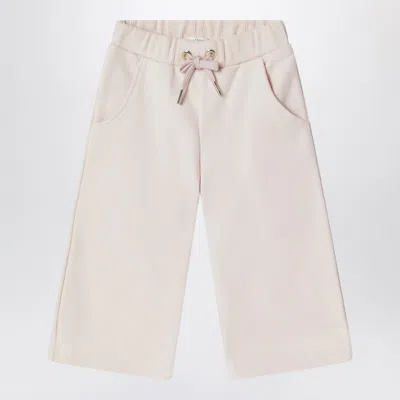 Chloé Kids' Petal Pink Cotton Trousers