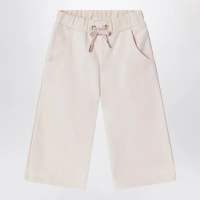 Chloé Petal Pink Cotton Trousers In Neutral