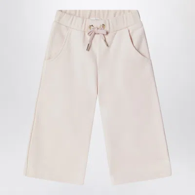 Chloé Petal Pink Cotton Trousers In Neutral