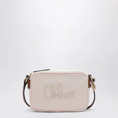 Chloé Kids' Petal Pink Crossbody Bag With Logo Embroidery