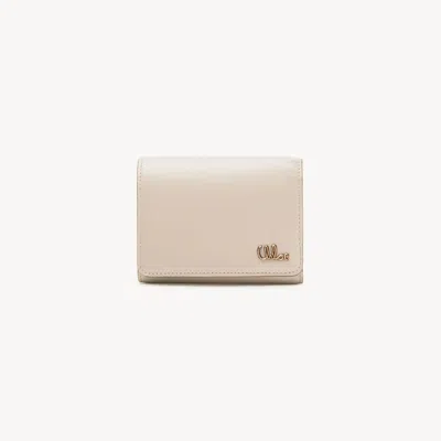 Chloé Petit Portefeuille À Trois Volets  Iconic En Cuir Brillant Femme Rose Taille Onesize 100% Cuir In Pink