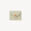 Chloé Small Envelope Tri-fold In Grained Leather In Neutral