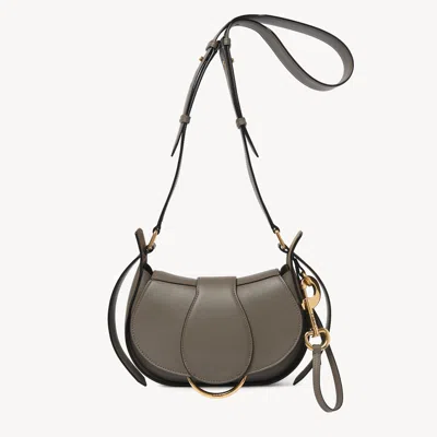 Chloé Petit Sac Bandoulière  Ride En Cuir Lisse Femme Gris Taille Onesize 100% Cuir De Veau In Grey