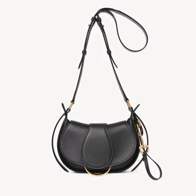 Chloé Petit Sac Bandoulière  Ride En Cuir Lisse Femme Noir Taille Onesize 100% Cuir De Veau In Black