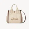 Chloé Petit Sac Cabas  Carry En Fibres Effet Raphia Femme Beige Taille Onesize 69% Coton, 31% Polyami