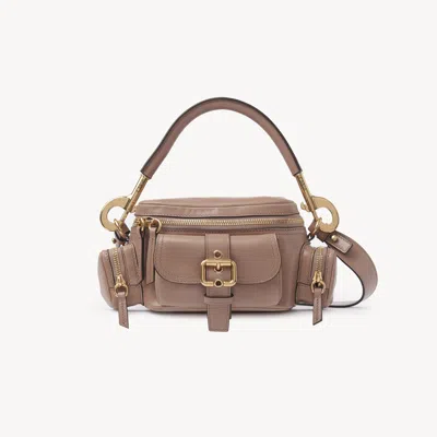 Chloé Petit Sac Camera Bag En Cuir Brillant Femme Rose Taille Onesize 100% Bubalus Bubalis, Farmed, Coo It In Pink