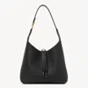 Chloé Petit Sac Hobo Marcie En Cuir Grainé Femme Noir Taille Onesize 100% Cuir De Veau In Black