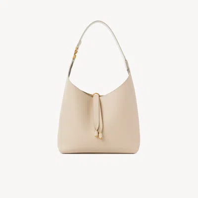 Chloé Petit Sac Hobo Marcie En Cuir Grainé In Sand