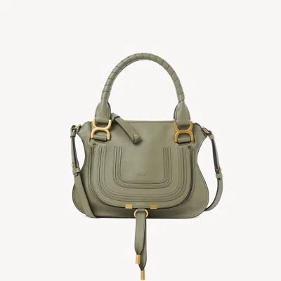 Chloé Petit Sac Marcie En Cuir Grainé In Gray