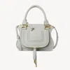 Chloé Small Marcie Top-handle Bag In Blue